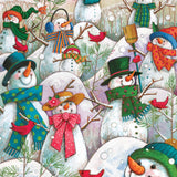 Hill of a Lot of Snowmen 500-Piece Cobble Hill Puzzle