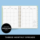 12 Month Medium Spiral Academic Planner