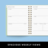12 Month Medium Spiral Academic Planner