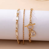 Baguette Crystal Layered Toggle Necklace - Pages & Parcels