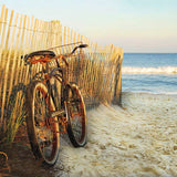 Jigsaw puzzle box for Beach Cruising, featuring a bicycle ride along the beach