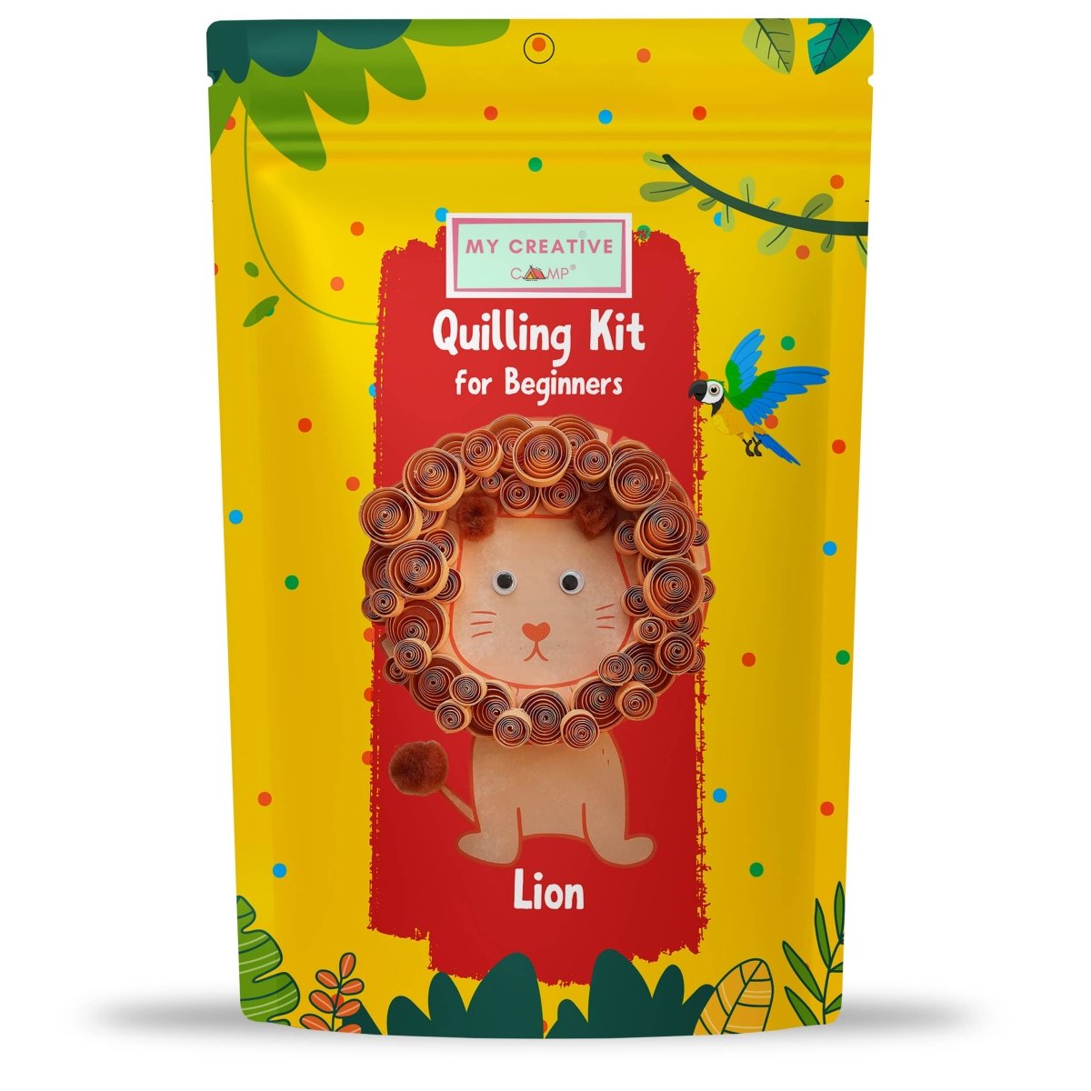 Beginner Lion Mini Quilling Craft Kit - Pages & Parcels