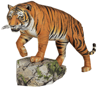 Bengal Tiger steel model kit