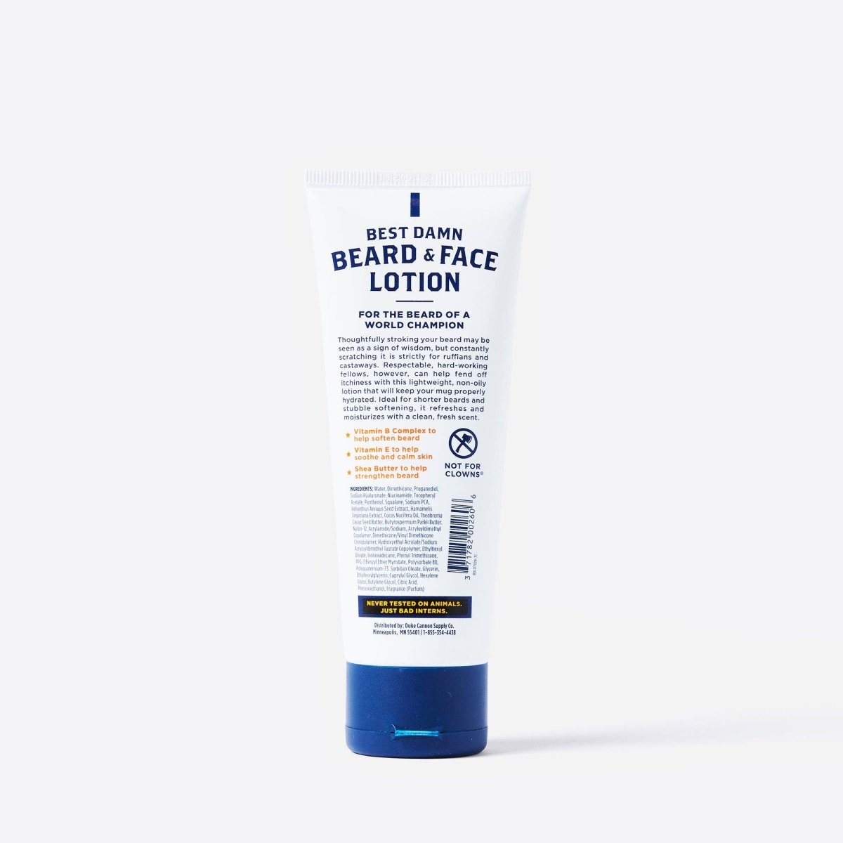 Best Damn Beard & Face Lotion | Duke Cannon - Pages & Parcels