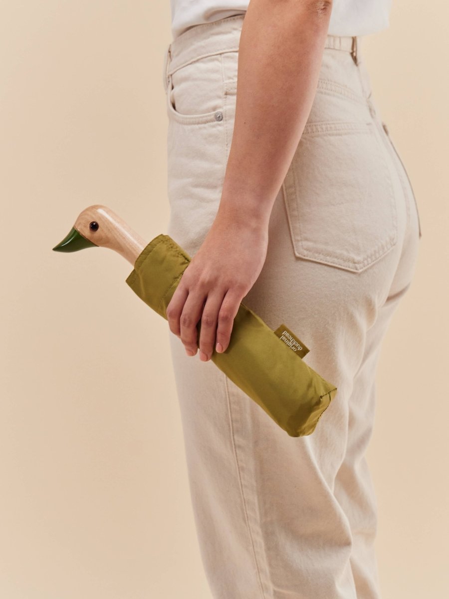 Best - seller Olive Compact Eco - Friendly Duckhead Umbrella - Pages & Parcels