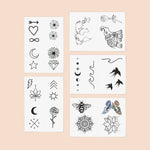 Best Sellers Temporary Tattoo Pack - Pages & Parcels