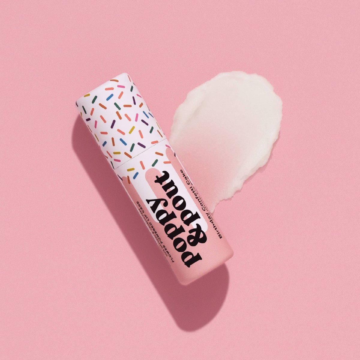 Birthday Confetti Cake Lip Balm | Poppy & Pout - Pages & Parcels