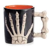 Black Mug with Skeleton Hand - Pages & Parcels