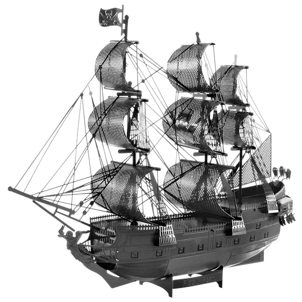 Black Pearl Ship steel model kit