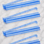 Blue Acrylic Mahjong Tile Racks Racks with Pushers Set of 4, 17.5"W - Pages & Parcels