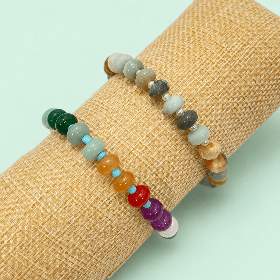 Boho Resin Beaded Bracelet - Pages & Parcels