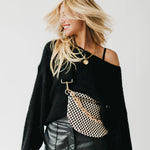 Gold metal chain shoulder strap accessory for handbags