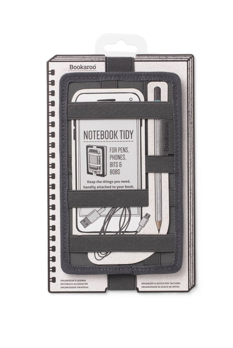 Bookaroo Notebook Tidy: Charcoal - Pages & Parcels