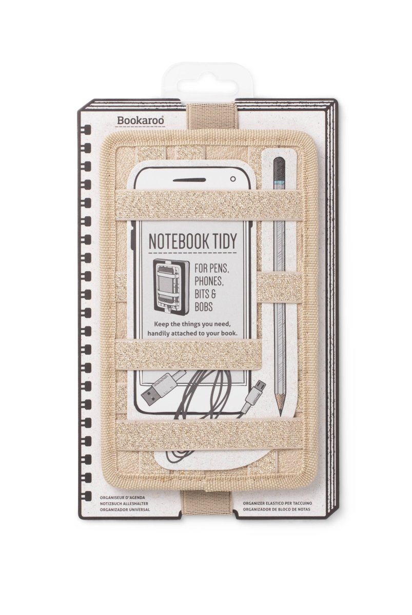 Bookaroo Notebook Tidy: Gold - Pages & Parcels