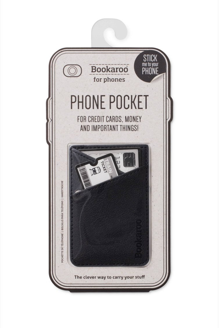 Bookaroo Phone Pocket: Black - Pages & Parcels