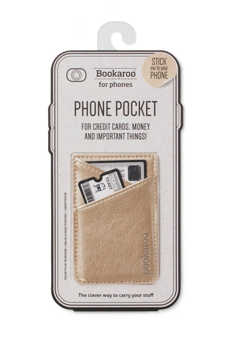 Bookaroo Phone Pocket: Gold - Pages & Parcels