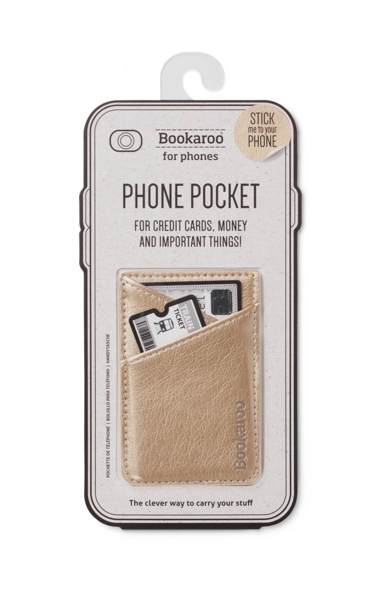 Bookaroo Phone Pocket: Gold - Pages & Parcels