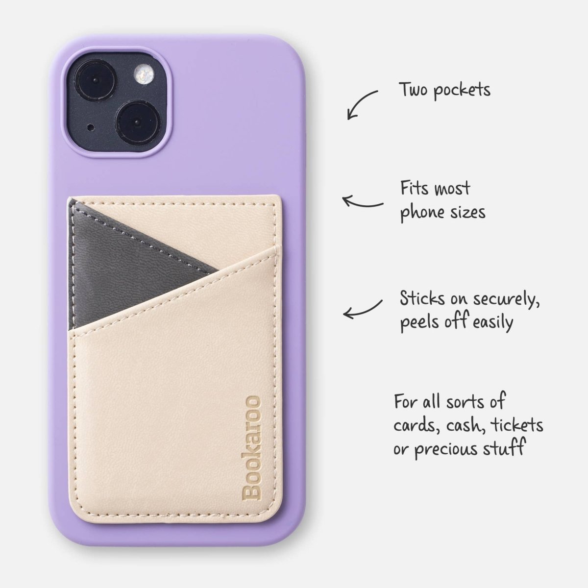 Bookaroo Phone Pocket: Gold - Pages & Parcels