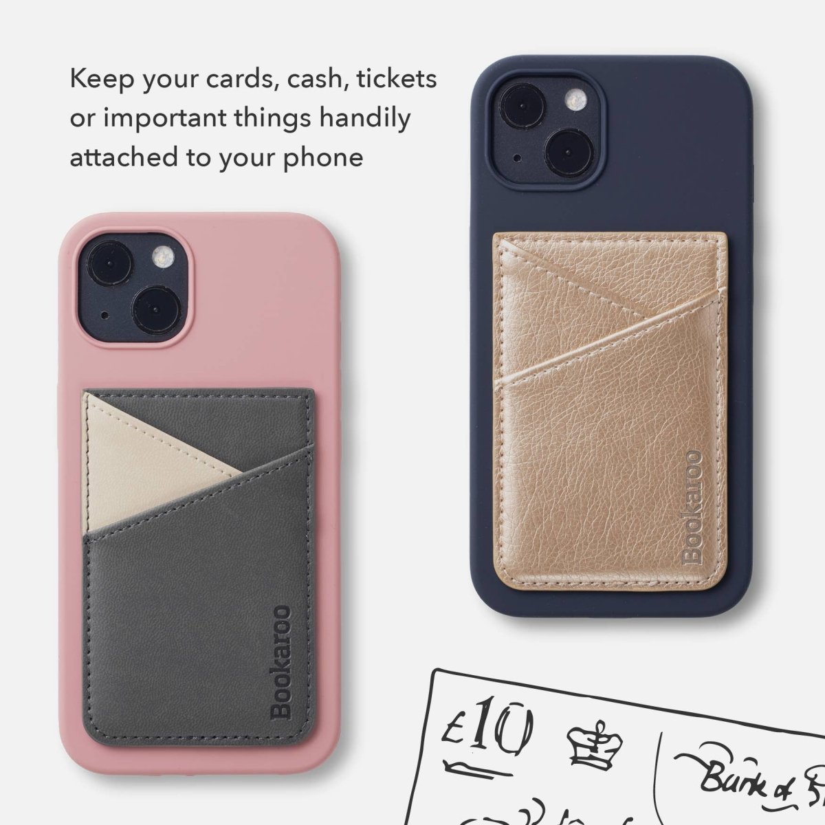 Bookaroo Phone Pocket: Gold - Pages & Parcels