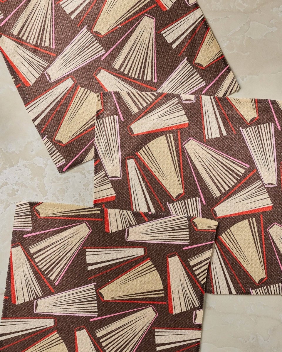 Bookmas Dishcloth Set - Holiday 2026 - Pages & Parcels