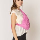 Brielle Quilted Puffer Sling Bag: Pink - Pages & Parcels