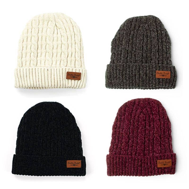 A soft knit beanie hat from the Britt's Knits Beyond Soft assortment
