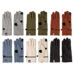 A pair of gray Britt's Knits ThermalTech 2.0 gloves with ribbed cuffs