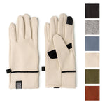 A pair of gray Britt's Knits ThermalTech 2.0 gloves with ribbed cuffs