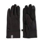 A pair of gray Britt's Knits ThermalTech 2.0 gloves with ribbed cuffs
