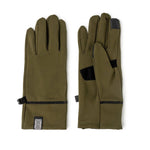 A pair of gray Britt's Knits ThermalTech 2.0 gloves with ribbed cuffs