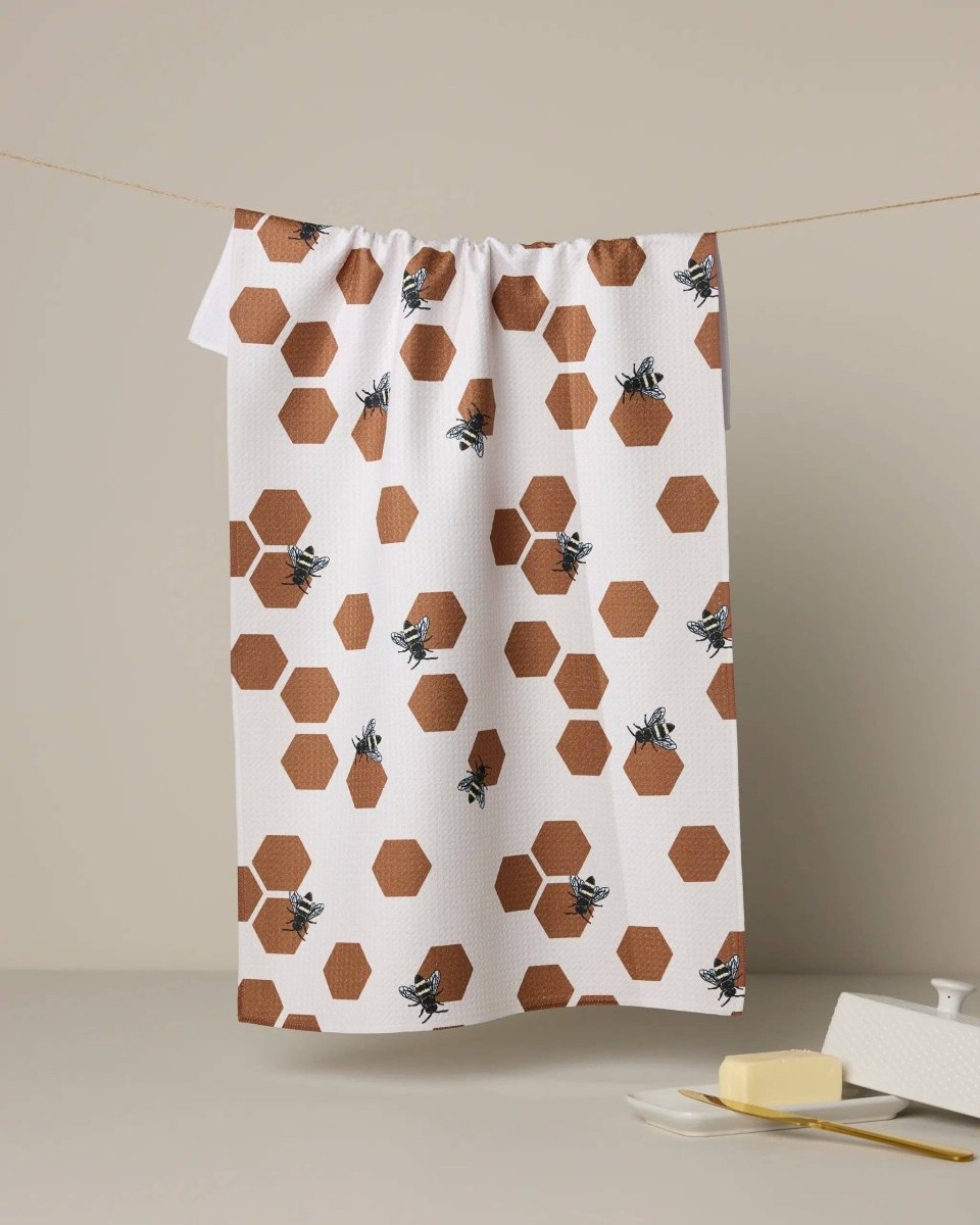 Busy Buzzin Tea Towel - Pages & Parcels