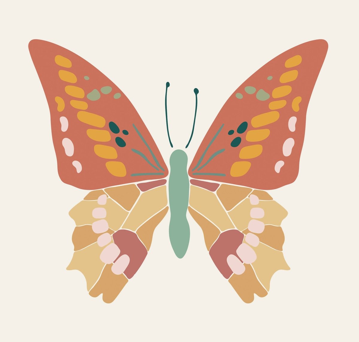 Butterflies Paint by Number Kit + Easel for Kids | Breathe People - Pages & Parcels