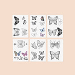 Butterfly Dreams Temporary Tattoo Pack - Pages & Parcels