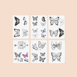 Butterfly Dreams Temporary Tattoo Pack - Pages & Parcels