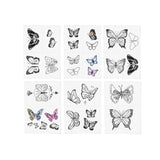 Butterfly Dreams Temporary Tattoo Pack - Pages & Parcels