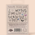 Butterfly Dreams Temporary Tattoo Pack - Pages & Parcels