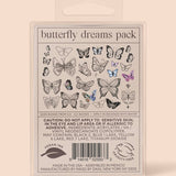 Butterfly Dreams Temporary Tattoo Pack - Pages & Parcels