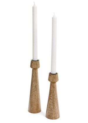 Candle Holder Small Mango Wood - Pages & Parcels