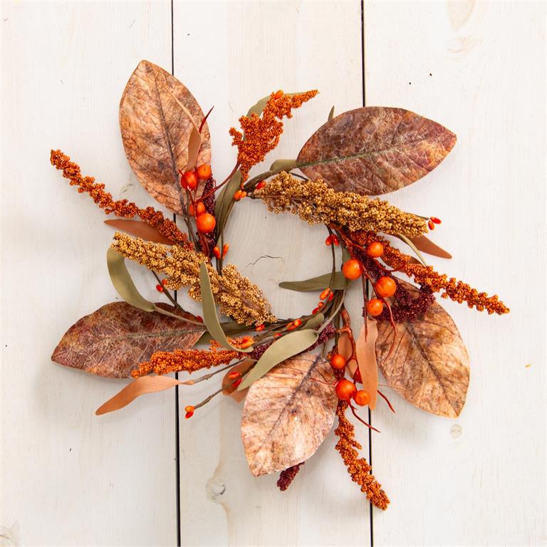 Candle Ring - Pods, Leaves, Fall Foilage - Pages & Parcels