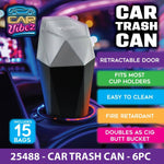 Car Vibez Mini Cup Holder Trash Can Assortment - Pages & Parcels