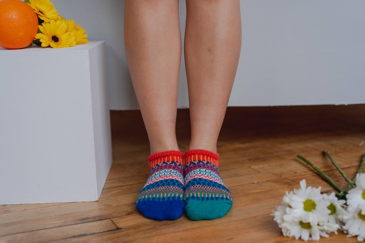 Cayenne Ankle Socks | Sustainable USA Made No - Show Sock  - Pages & Parcels