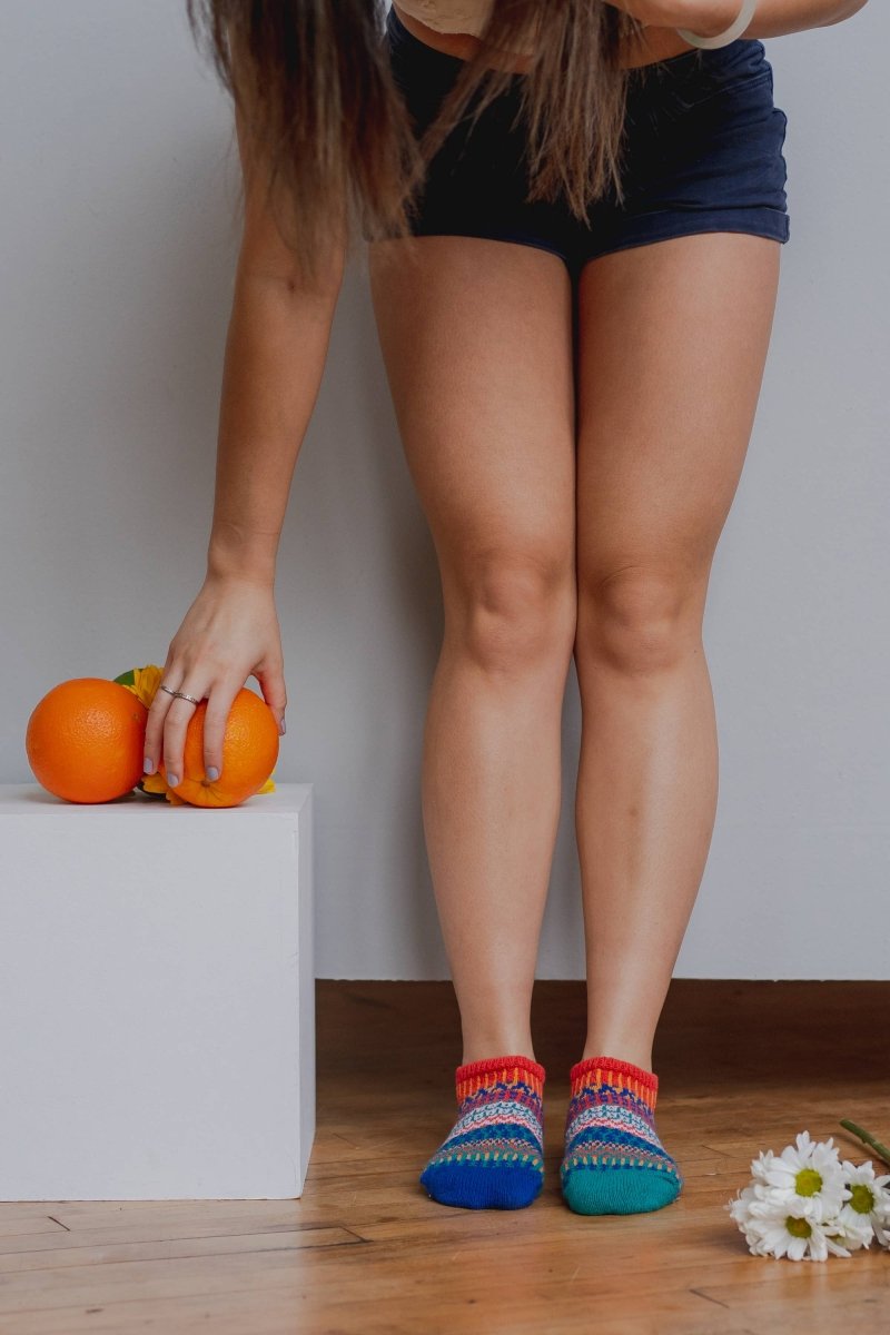 Cayenne Ankle Socks | Sustainable USA Made No - Show Sock  - Pages & Parcels