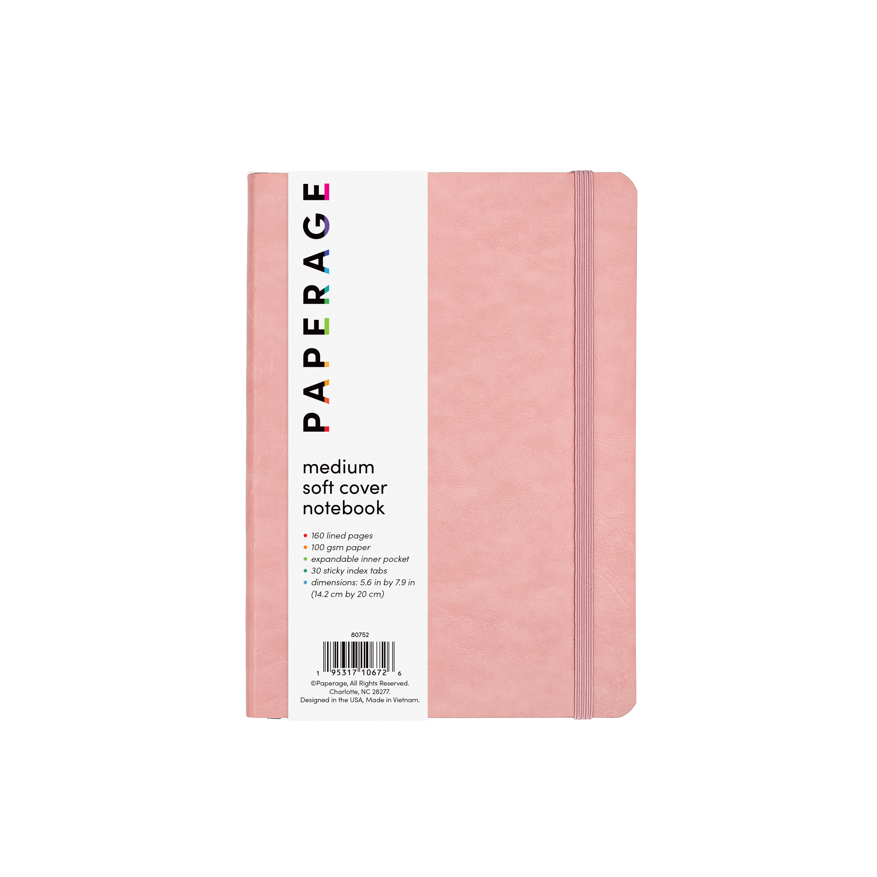 160PG Medium Softcover Lined Journal Notebook