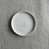 Matte ceramic Gallery Candle Plate for catching candle drips