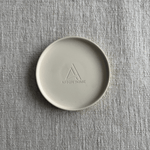 Matte ceramic Gallery Candle Plate for catching candle drips