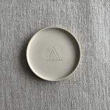 Matte ceramic Gallery Candle Plate for catching candle drips