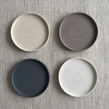 Matte ceramic Gallery Candle Plate for catching candle drips
