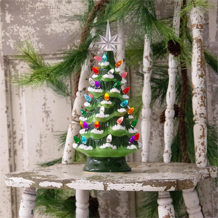 Ceramic Nostalgic Tree, Green - Pages & Parcels