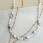 Ceramic Pearl Bow Layer Necklace - Pages & Parcels