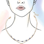 Ceramic Pearl Bow Layer Necklace - Pages & Parcels